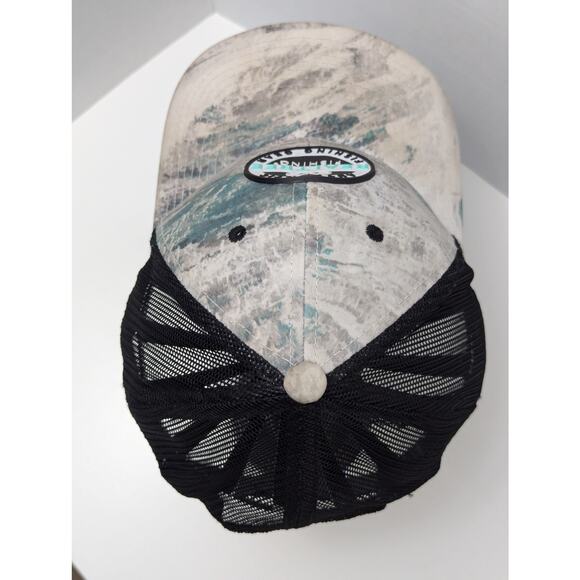 Realtree Camo Fishing Patch Black Mesh Back Trucker Cap OSFM - Picture 3 of 7